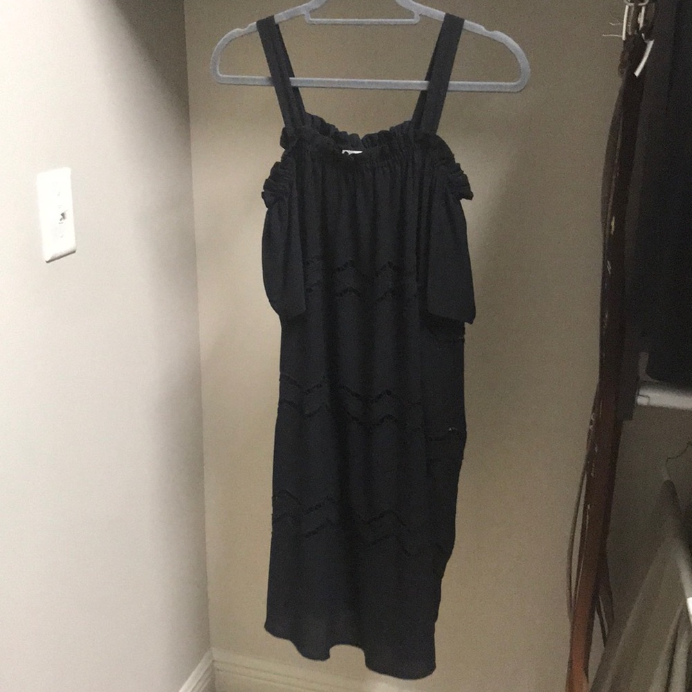 Loft black off the shoulder dress